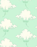 Delicate Mint Cloud Blossom Rug