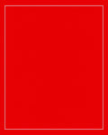 Vibrant Crimson Bordered Square Rug