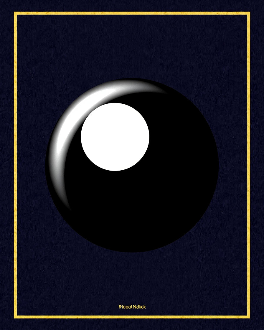 Modern Navy Sphere Abstract Rug