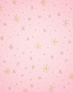 Pink Gold Starburst Sprinkle Rug