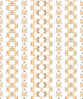 Cream and Brown Abstract Lattice Rug