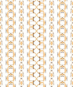 Cream and Brown Abstract Lattice Rug