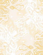 Cream Swirl Floral Abstract Rug
