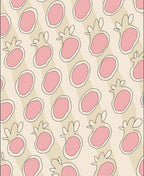 Pink Strawberry Candy Stripe Rug