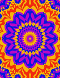 Vibrant Purple Yellow Mandala Radiance Rug