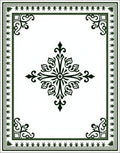 Emerald Green Classic Central Medallion Rug