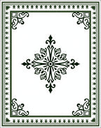 Emerald Green Classic Central Medallion Rug