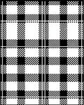 Black White Gingham Checkered Plaid Rug