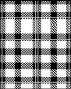 Black White Gingham Checkered Plaid Rug