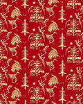 Golden Harvest Red Forest Scene Rug