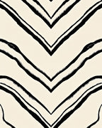 Bold Black Chevron Animal Print Rug