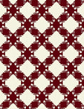 Deep Red Diamond Lattice Rug