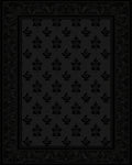 Dark Floral Medallion Bordered Rug
