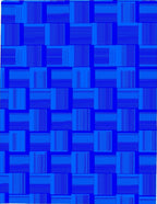 Bold Blue Woven Geometric Rug