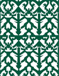 Forest Green Interlocking Arch Rug