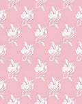 Soft Pink White Floral Branch Rug