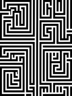 Black White Intersecting Lines Rug