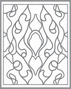 Gray Abstract Line Art Medallion Rug