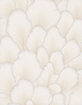 Creamy Petal Abstract Organic Rug