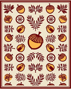 Autumn Acorn Leaf Meadow Rug