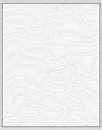 Minimalist Gray Line Abstract Waves Rug