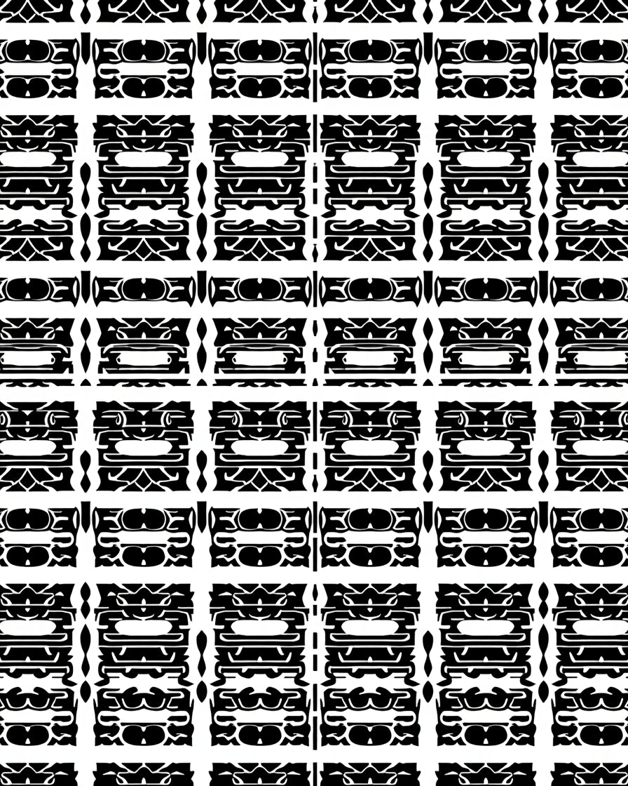Black White Geometric Grid Lattice Rug