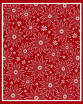 Bold Red Floral Bloom Collage Rug