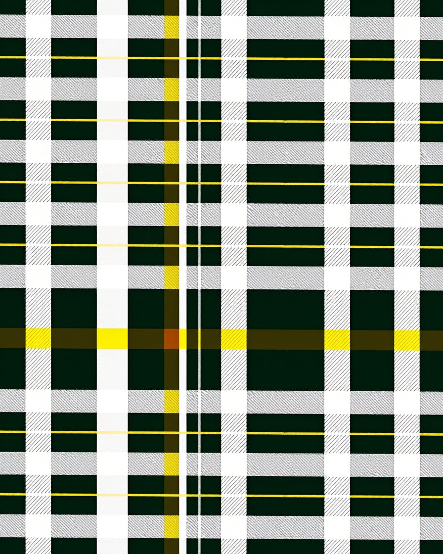 Bold Green Yellow Plaid Checkered Rug