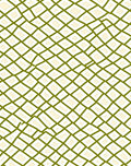 Olive Green Distorted Diamond Grid Rug