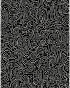 Monochrome Swirls Abstract Flow Rug
