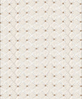 Cream Tufted Diamond Textured Rug