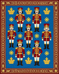 Nutcracker Red Gold Royal Guard Rug