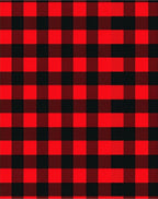 Bold Red Black Buffalo Plaid Checkered Rug