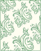 Emerald Green Vintage Flourish Rug