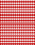 Bold Red Geometric Stripe Rug