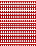 Bold Red Geometric Stripe Rug