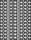 Black and White Tribal Geometric Stripes Rug