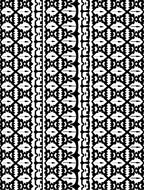 Black and White Tribal Geometric Stripes Rug