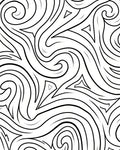 Monochromatic Swirl Tribal Art Rug