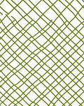 Green Scribbled Intersecting Lines Rug