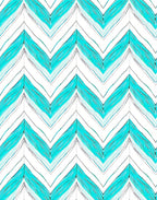 Chevron Aqua Feather Lines Rug