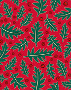 Green Leaf Red Berry Collection Rug