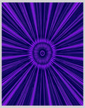 Vibrant Purple Sunburst Geometric Rug