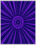 Vibrant Purple Sunburst Geometric Rug