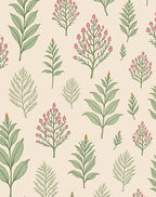 Botanical Garden Pink Blossom Medallion Rug