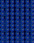 Retro Digital Display Arrangement Rug