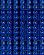 Retro Digital Display Arrangement Rug