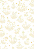 Golden Grassland Floral Starburst Arrangement Rug