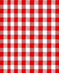 Classic Red White Gingham Check Rug