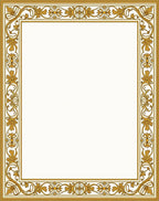 Golden Ochre Classic Floral Border Rug